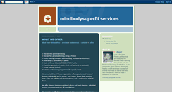 Desktop Screenshot of mindbodysuperfit-whatweoffer.blogspot.com