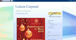 Desktop Screenshot of leituracorporal-brasil.blogspot.com
