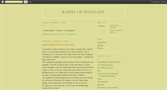 Desktop Screenshot of kadri-in-hungary.blogspot.com