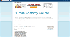 Desktop Screenshot of human-anatomy-course.blogspot.com