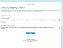 Tablet Screenshot of human-anatomy-course.blogspot.com