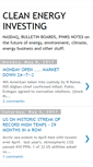 Mobile Screenshot of cleanenergystocks.blogspot.com