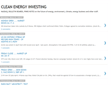 Tablet Screenshot of cleanenergystocks.blogspot.com