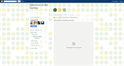 Desktop Screenshot of literatureinthegarden.blogspot.com