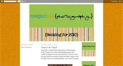 Desktop Screenshot of megannixphotography.blogspot.com
