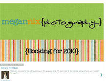 Tablet Screenshot of megannixphotography.blogspot.com