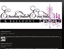 Tablet Screenshot of enchantedeventsballoons.blogspot.com