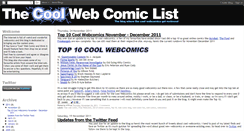 Desktop Screenshot of coolwebcomiclist.blogspot.com