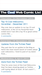 Mobile Screenshot of coolwebcomiclist.blogspot.com