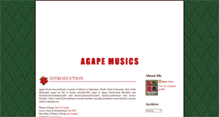 Desktop Screenshot of musicsofagape.blogspot.com