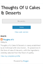 Mobile Screenshot of cakesndessertsthoughtsofu.blogspot.com
