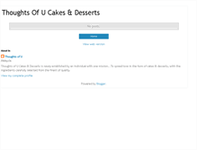 Tablet Screenshot of cakesndessertsthoughtsofu.blogspot.com