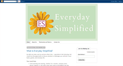 Desktop Screenshot of everydaysimplified.blogspot.com