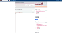 Desktop Screenshot of communitycurrency.blogspot.com