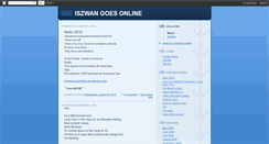 Desktop Screenshot of iszwangoesonline.blogspot.com