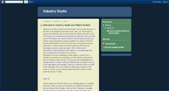 Desktop Screenshot of industrystudio.blogspot.com