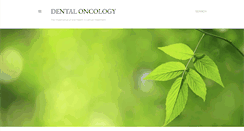 Desktop Screenshot of dentaloncology.blogspot.com