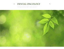 Tablet Screenshot of dentaloncology.blogspot.com