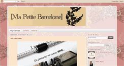 Desktop Screenshot of mapetitebarcelone.blogspot.com
