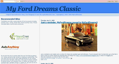 Desktop Screenshot of myforddreams.blogspot.com