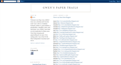 Desktop Screenshot of gwenspapertrails.blogspot.com