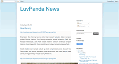 Desktop Screenshot of luvpanda-news.blogspot.com