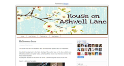 Desktop Screenshot of houseonashwelllane.blogspot.com