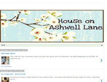 Tablet Screenshot of houseonashwelllane.blogspot.com