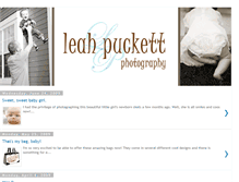 Tablet Screenshot of leahpuckettphotography.blogspot.com