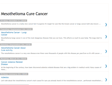 Tablet Screenshot of mesotheliomacancercureasbestos.blogspot.com