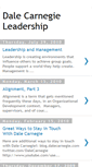 Mobile Screenshot of dalecarnegieleadership.blogspot.com