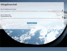 Tablet Screenshot of ilblogdimarshall.blogspot.com