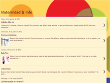 Tablet Screenshot of maternidadinfo.blogspot.com