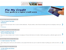 Tablet Screenshot of fix-mycredit.blogspot.com