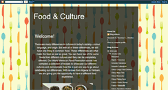 Desktop Screenshot of foodandculturerecipes.blogspot.com