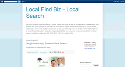 Desktop Screenshot of localfindbiz.blogspot.com
