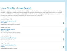 Tablet Screenshot of localfindbiz.blogspot.com
