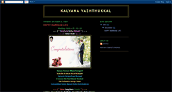 Desktop Screenshot of happy-wedding-of-thirupachi.blogspot.com