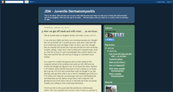 Desktop Screenshot of juveniledermatomyositis.blogspot.com