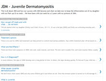 Tablet Screenshot of juveniledermatomyositis.blogspot.com