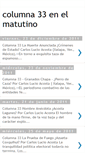 Mobile Screenshot of columna33enelmatutino.blogspot.com