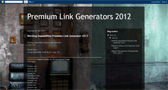 Desktop Screenshot of premiumlinkgenerators4all.blogspot.com