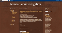 Desktop Screenshot of homeaffairsinvestigation.blogspot.com