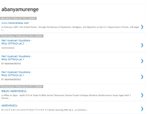 Tablet Screenshot of abanyamurenge.blogspot.com