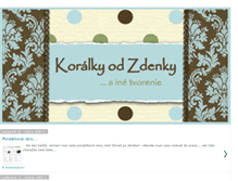 Tablet Screenshot of koralkyodzdenky.blogspot.com