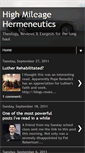 Mobile Screenshot of highmileagehermeneutics.blogspot.com