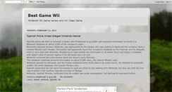Desktop Screenshot of bestgame-wii.blogspot.com