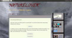Desktop Screenshot of naturelover2011.blogspot.com