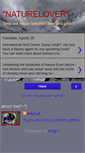 Mobile Screenshot of naturelover2011.blogspot.com