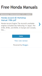 Mobile Screenshot of free-honda-manuals.blogspot.com